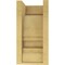 Ekena Millwork 6"W x 6"D x 12"H Wide Diane Rough Cedar Woodgrain TimberThane Corbel, Primed Tan CORUR06X06X12DIARCPR - alternate 3